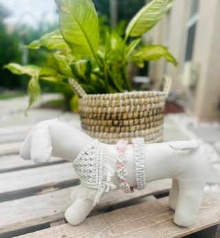 Classic Cream Macrame Bandana